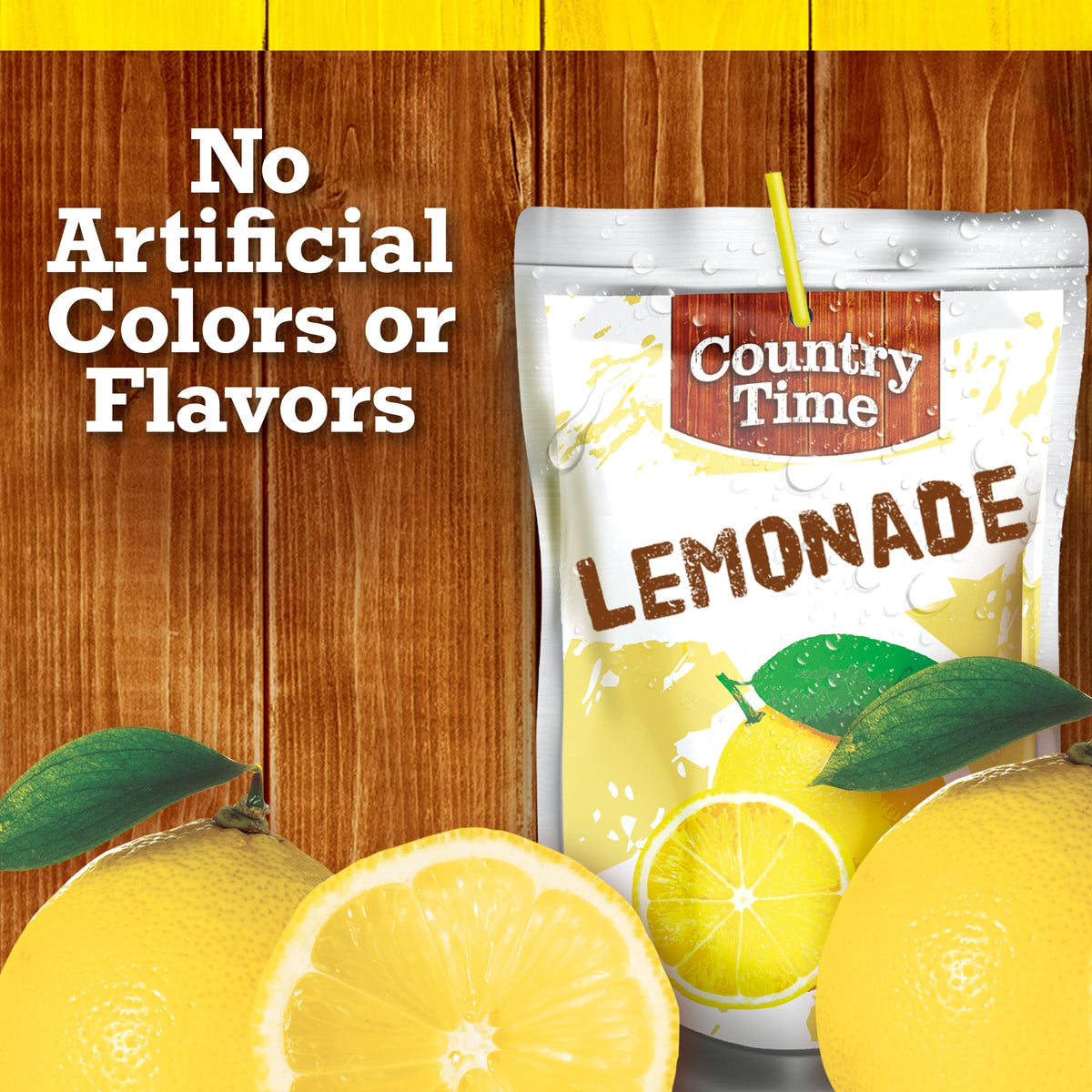 Kids enjoy Country Time lemonade during snack time