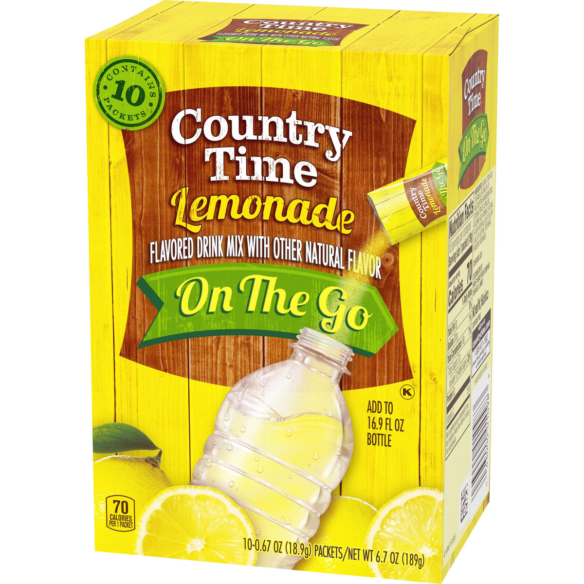 Country Time Lemonade ready-to-mix packets for office or travel hydration.