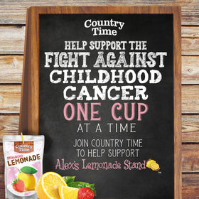 Country Time strawberry lemonade pouch at backyard BBQ moments