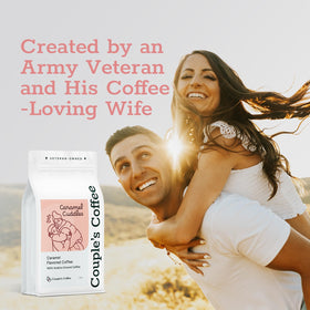 Gift-ready packaging of Couple's Coffee Caramel Cuddles