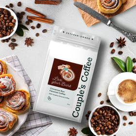 Couple's Coffee Co 12oz bag close-up showing premium Arabica grounds.