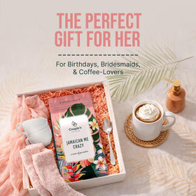 Couple's Coffee package mockup presents gift-ready option.
