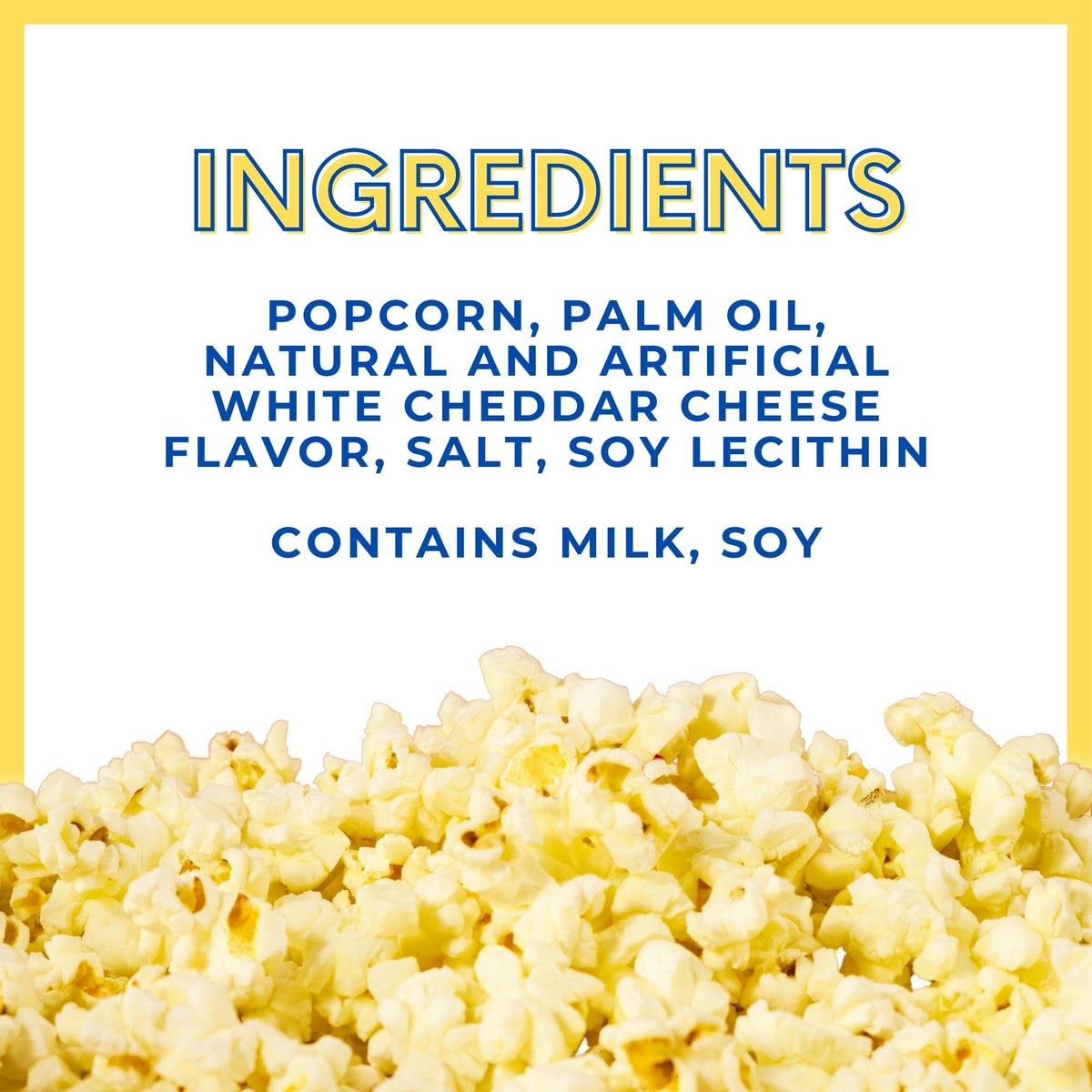 Cousin Willie's White Cheddar popcorn in a serving bowl, ideal for sharing.