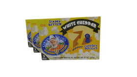 Cousin Willie's Simply Better White Cheddar popcorn packaging front, ready for a quick snack.