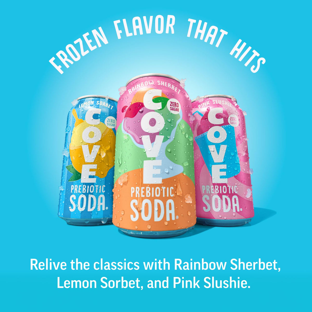 Cove Soda Lemon Sorbet can offering refreshing citrus and fiber.