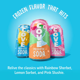 Cove Soda Lemon Sorbet can offering refreshing citrus and fiber.