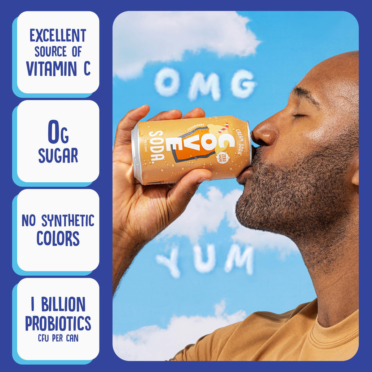 Cove Soda Vitamin C bottle cap suggests a boost for bright, balanced days.