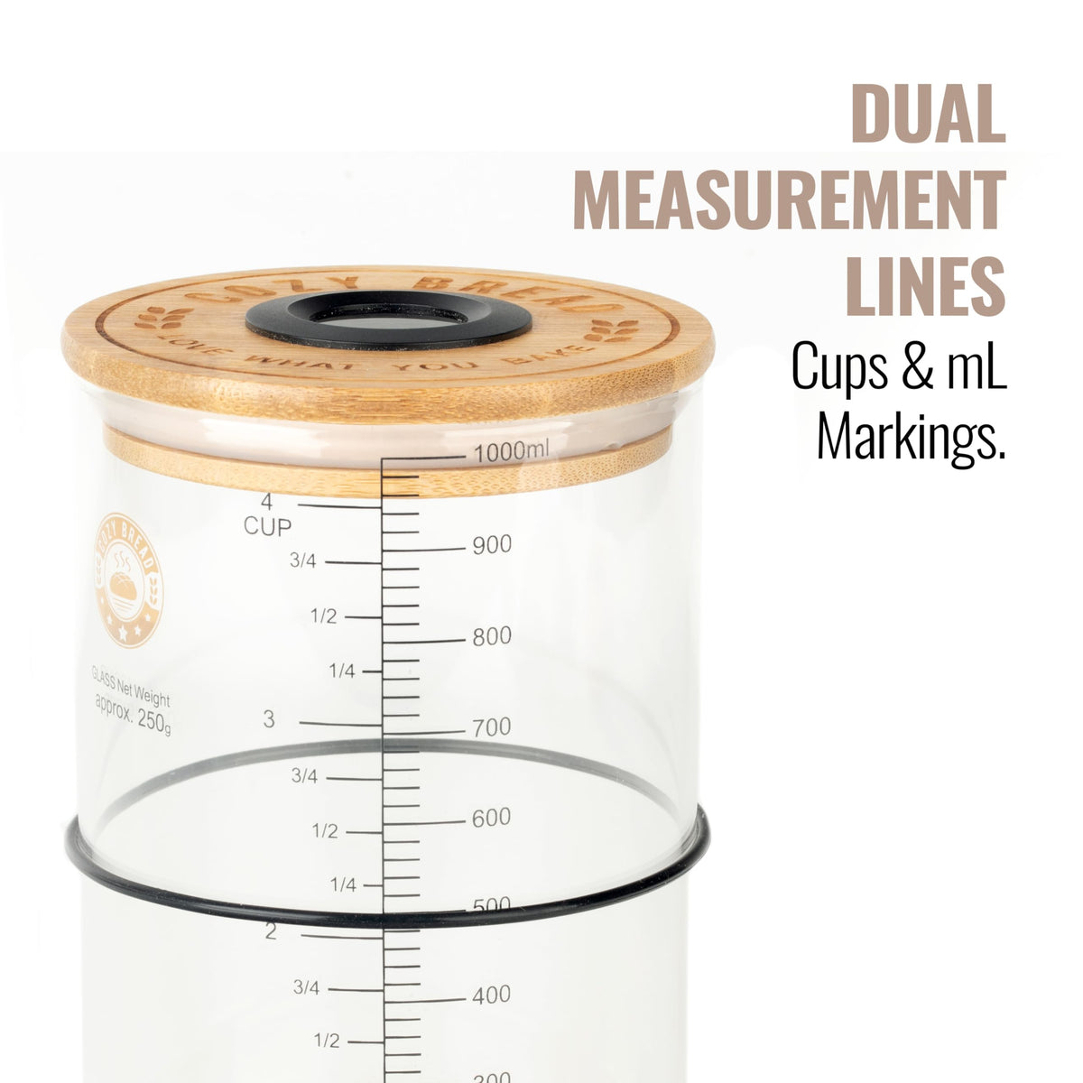 Cozy Bread dual temperature display switches between °F and °C for bakers worldwide.