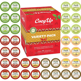 Cozy Up black tea pods offering a robust flavor for a bold afternoon sip