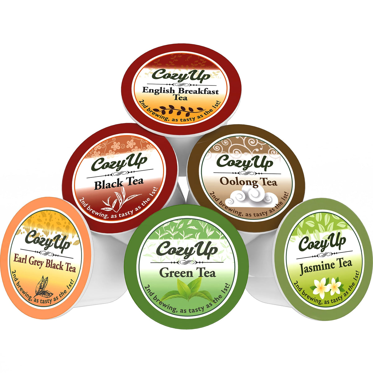 Cozy Up Earl Grey tea pods with bergamot zest and balanced profile