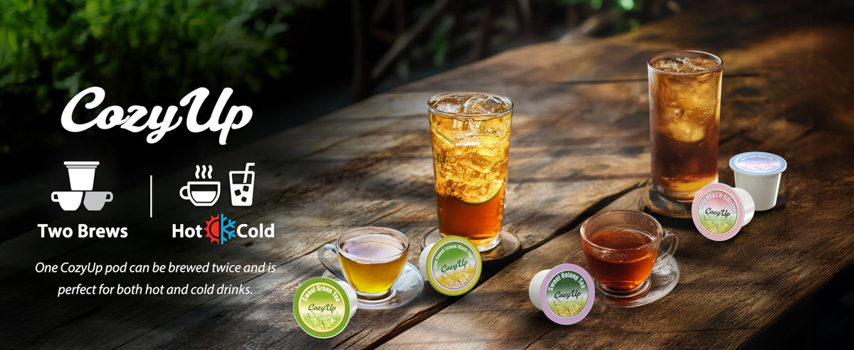 Hot Cozy Up Oolong K-Cup brew for a bold 6oz cup.