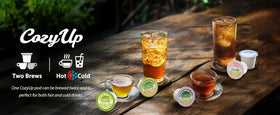 Hot Cozy Up Oolong K-Cup brew for a bold 6oz cup.