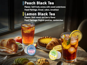 Cozy Up Passion Fruit Black Tea Pod adding exotic fruit depth to iced tea.