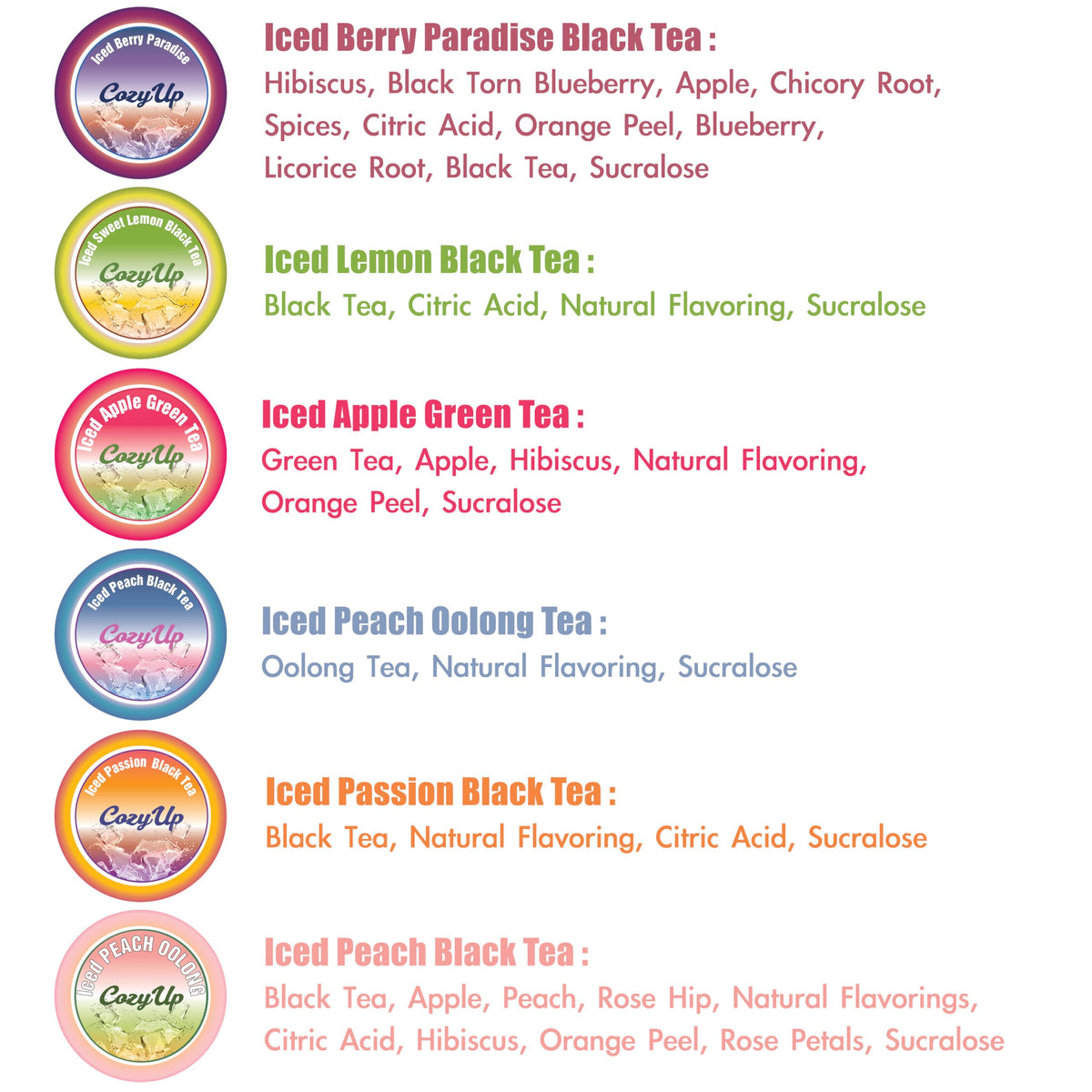 Cozy Up Peach oolong tea pod with floral, balanced taste.