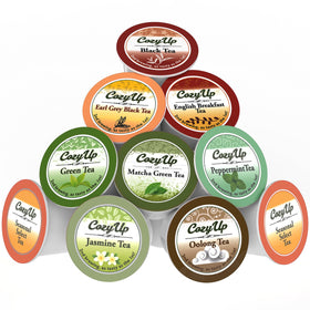 Cozy Up black tea cup steaming promises bold, comforting start to day