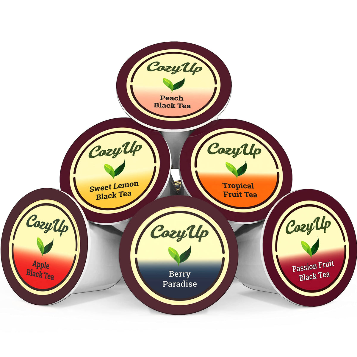 Cozy Up Tropical Fruit Tea Pod highlighting tropical flavors for refreshing cold brew.