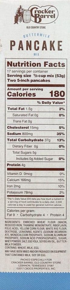Cracker Barrel buttermilk pancake mix-pour-bowl shows batter ready to cook for fluffy results.