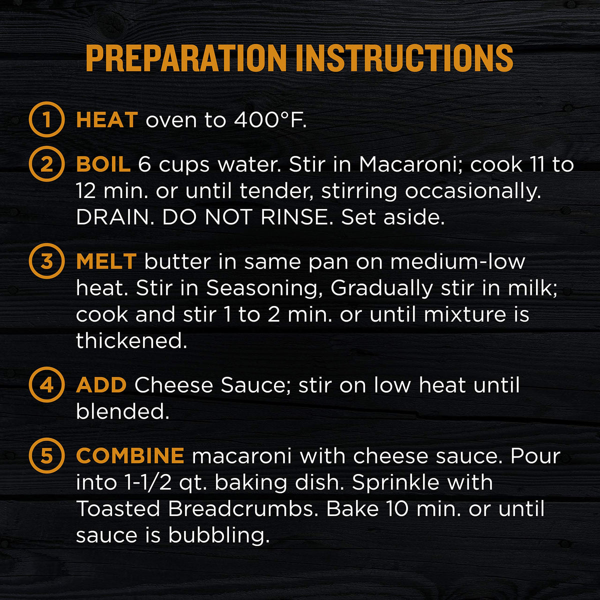 Cracker Barrel macaroni cheese sauce and seasoning packet for rich, creamy flavor.