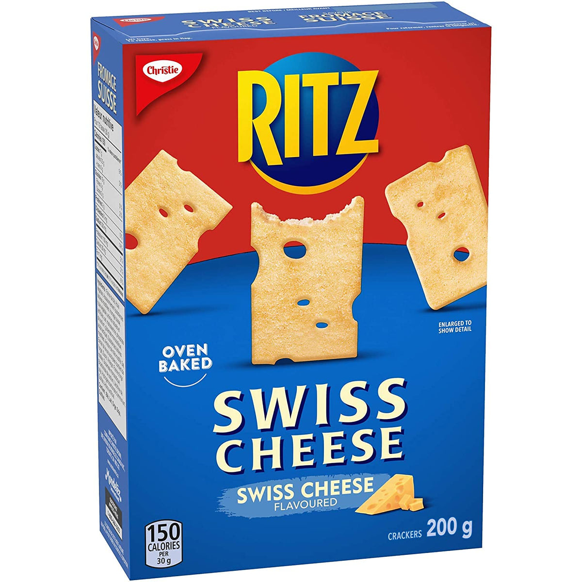 Christie RITZ Swiss Cheese crackers closed package, ready for sharing at parties.