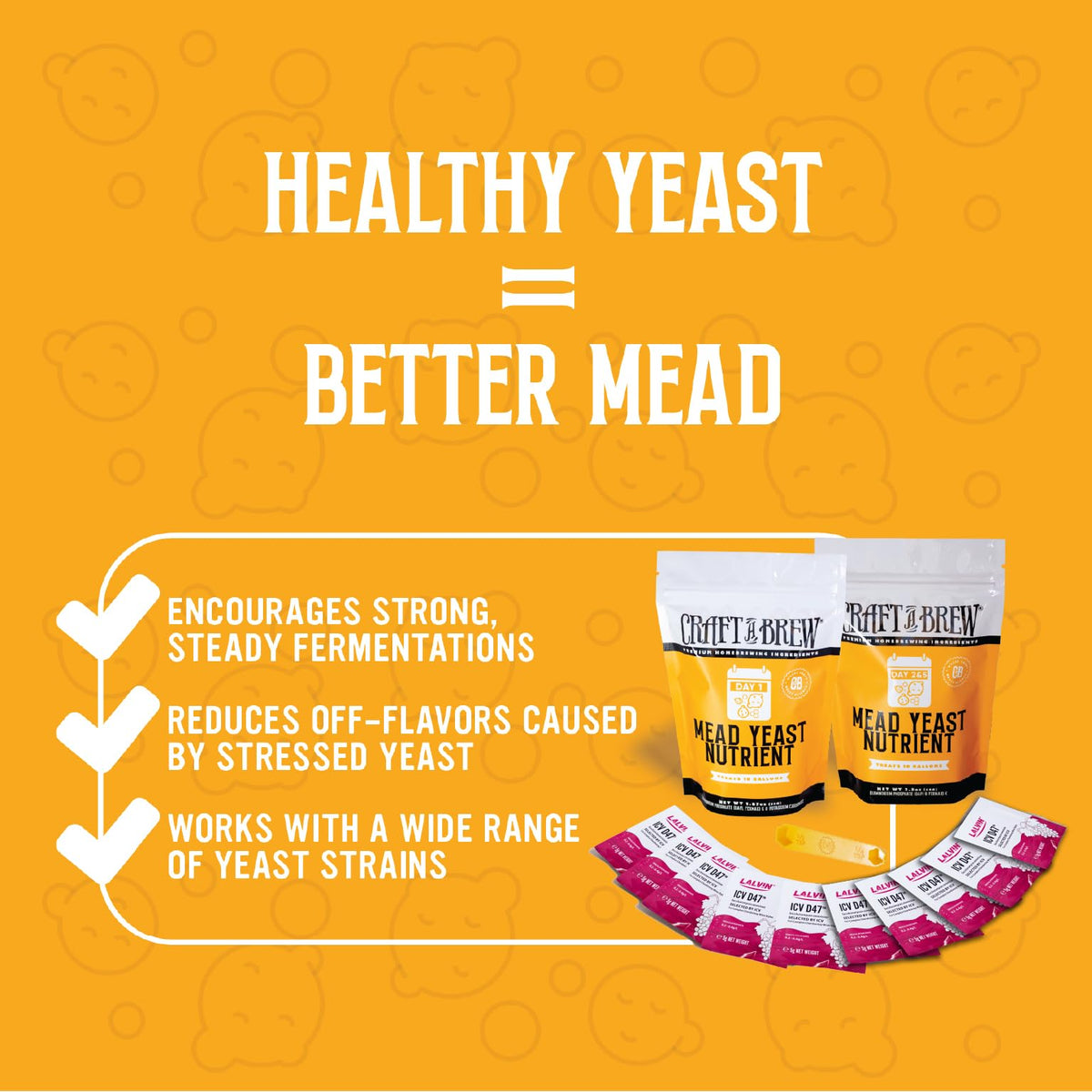 Craft A Brew nutrient blend with DAP, Fermaid K, potassium carbonate for yeast health.