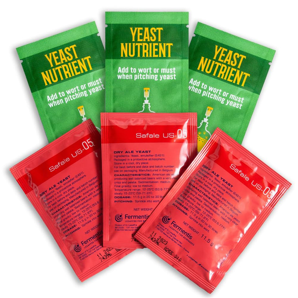 Craft A Brew Safale US-05 yeast pour for clean fermentation and crisp finish