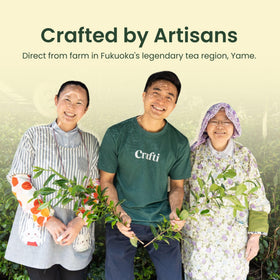 Crafti first harvest label indicating premium ceremonial grade.