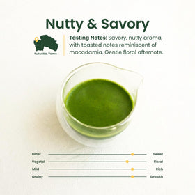 Crafti matcha powder close-up highlighting vibrant green color and quality.