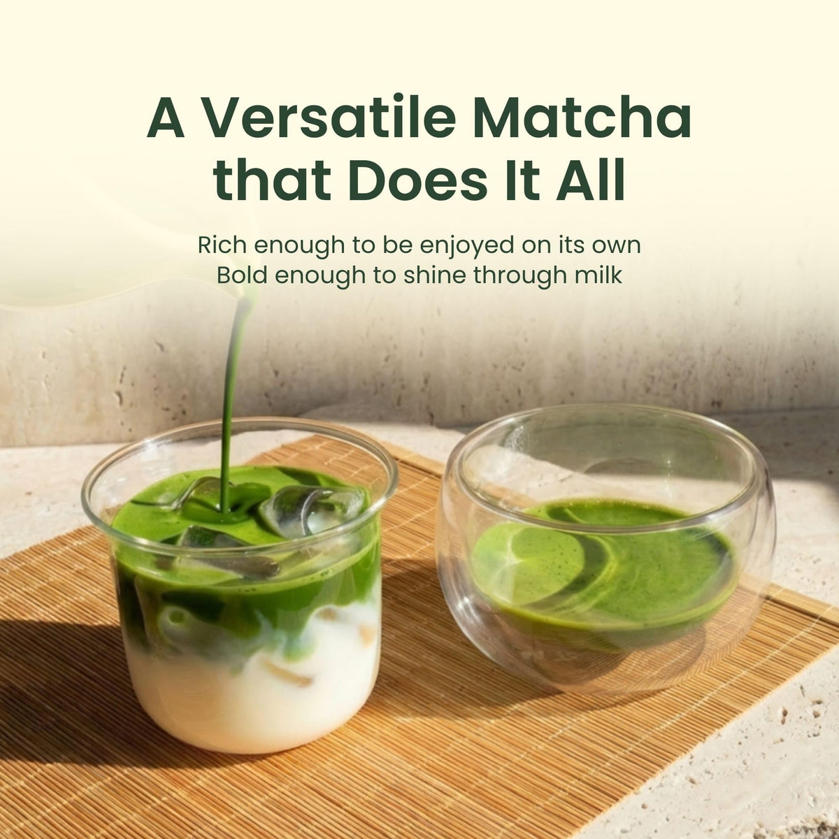Crafti unsweetened matcha powder for sugar-free, pure flavor