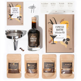 Craftly Espresso Martini Infusion Kit packaging shown for gifting and display