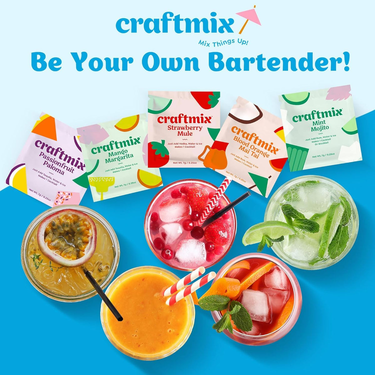 Craftmix 24-pack-display highlights variety and convenience.