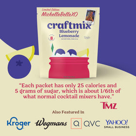 Picnic-ready CraftMix Blueberry Lemonade enhances outdoor meals with zest.