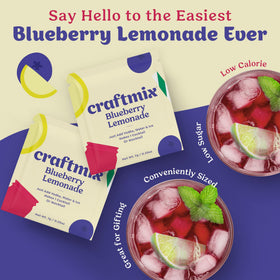 CraftMix Blueberry Lemonade with real fruit bits for authentic taste.