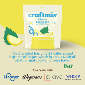 Craftmix Classic Lemonade portable travel pack ready for on-the-go hydration