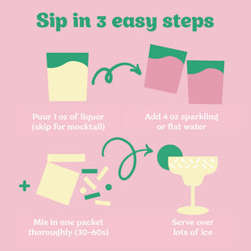 Craftmix Classic Margarita stir in glass for quick cocktails.