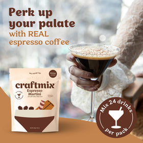 CraftMix cocktail glass espresso ready-made flavor for gatherings