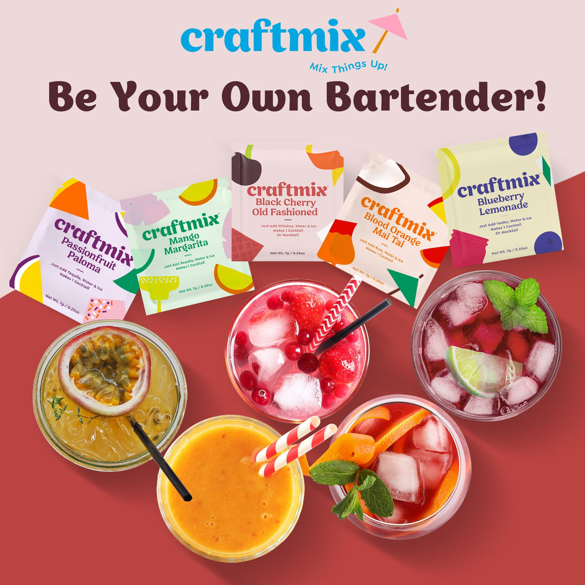 CraftMix diet-friendly kitchen setup emphasizes low-calorie drink options.