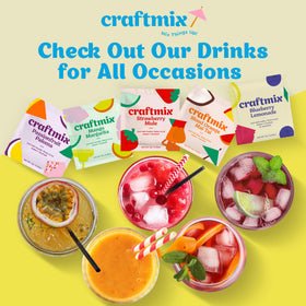 Craftmix lemonade compact packaging for travel or school.