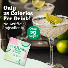 Craftmix Margarita cocktail setup for on-the-go flavor.