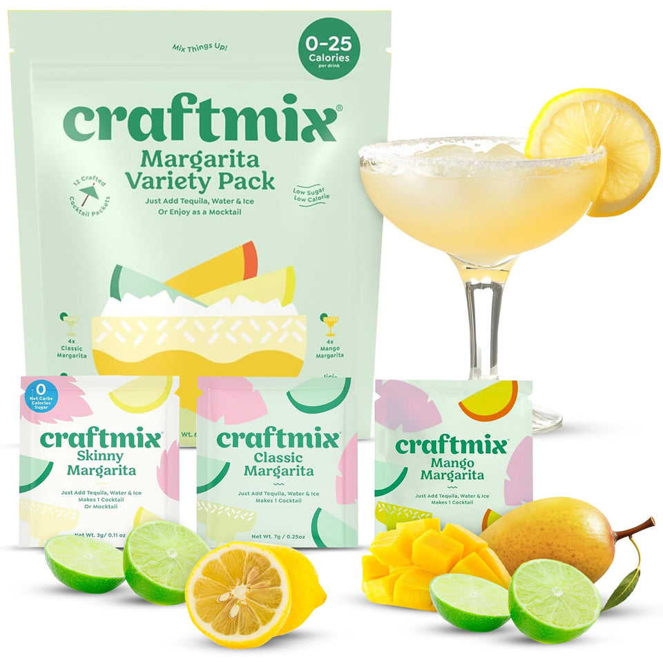 Craftmix Margarita Pack Mango for quick mango margaritas with real ingredients.
