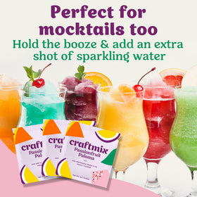 CRAFTMIX Passionfruit Paloma kit with ingredients highlights clean label appeal
