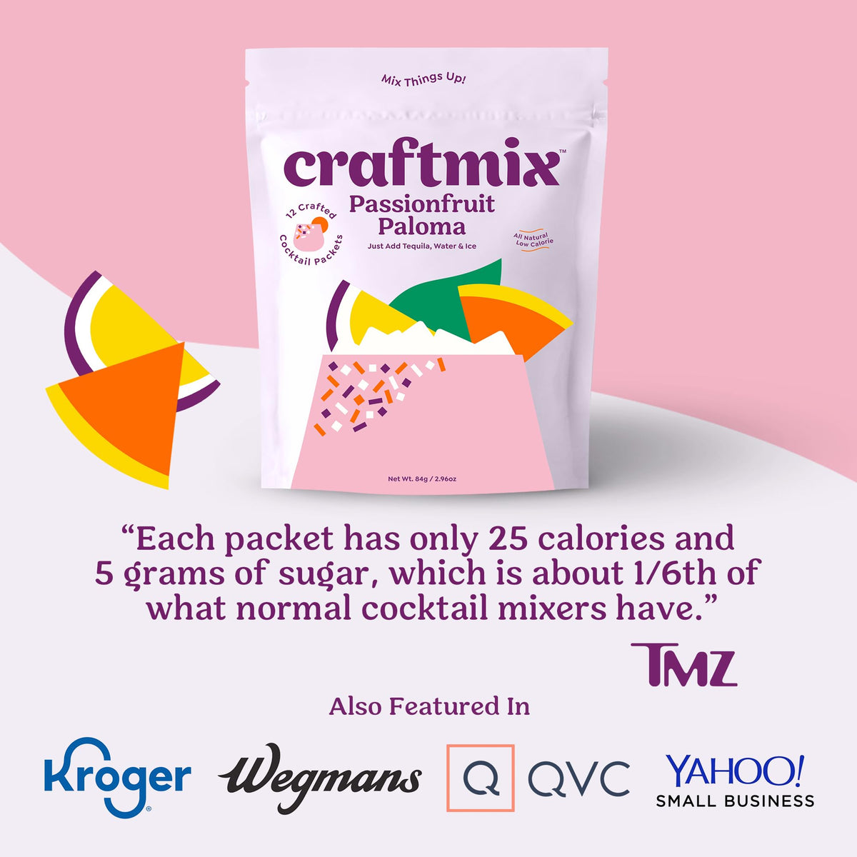 CRAFTMIX Passionfruit Paloma party favor packaging ready for gifting