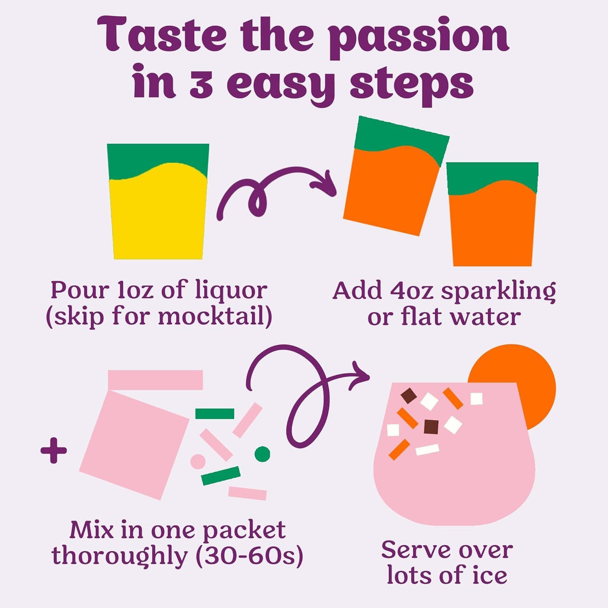 CRAFTMIX Passionfruit Paloma with water and tequila highlights simple cocktail versatility