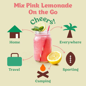 CRAFTMIX Pink Lemonade low-sugar option for calorie-conscious sipping