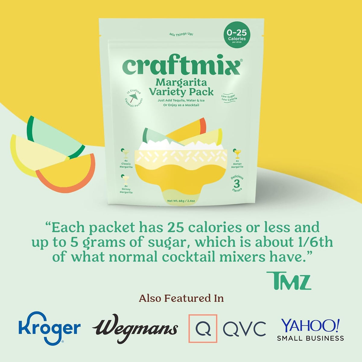 Craftmix Pre-Measured Packets provide convenient, portion-controlled flavor.