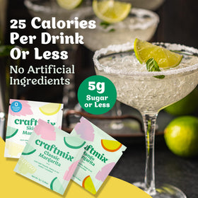 Skinny Margarita packet from Craftmix for low-calorie mocktails