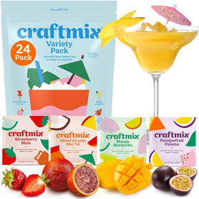 Craftmix strawberry-mule-packet for a refreshing low-sugar cocktail.