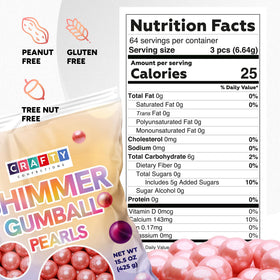 Shimmer Gumballs offer colorful fruit flavors for kids' parties.