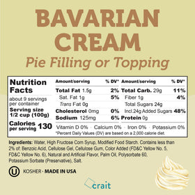Crait Bavarian Cream filling squeeze-bag use demonstrates mess-free decorating and portioning.