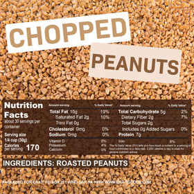 Crait chopped peanuts baking and snacking scene shows versatile use.