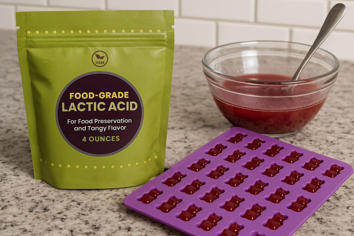 Crait Lactic Acid Powder whisked into vegan cheese, for a tangy, dairy-free texture.